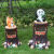 玻璃钢卡通垃圾桶雕塑动物户外园林景观景区幼儿园公园分类果皮箱 20601大号考拉带指路牌
