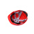 JSP洁适比 威力9A4安全帽 工地领导监理建筑工程透气ABS头盔 红色 