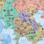 亚洲地图挂图 折叠图（折挂两用  中外文对照 大字易读 865mm*1170mm)世界热点国家地图
