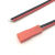 JST对插线2P连接线SYP LED插头 红线长 单头黑色10/20CM公母一套 JST母头线20cm