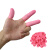 一次性乳胶工业手指套劳保美容美甲防尘防滑耐磨橡胶手指套 粉红指套均码500克/包