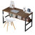 电脑台式桌家用子卧室小型简约租房学生学习写字桌书桌 经典款-100C拉丝黑橡木