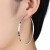 卓尔琪925银圆圈耳环女耳圈时尚大圈耳饰2024年新款圆环圈圈耳坠高级感 直径6.0厘米一对