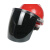 电焊面罩安帽式防护面罩面屏打磨防飞溅焊工隔热焊帽头戴式面具 面屏片(颜色备注)