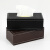 百步达 D-035 皮质纸巾盒 酒店客房抽纸盒桌面餐巾纸收纳盒 黑色