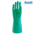 ANSELL安思尔 防化手套 丁腈橡胶手套 耐酸碱工业耐磨耐有机溶剂腐蚀 37-175 绿色-33cm 10码