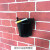 创意免钉墙上壁挂式烟灰缸公共场所厕所卫生间吸烟区灭烟筒垃圾桶 简易款黑 免钉款