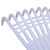 海斯迪克 HK-8020 清洁耙子 园林清洁工具搂草耙 清洁环卫耙 塑料草耙子（含木柄) 白色