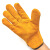 曼睩DH001黄色无缝款1双电焊劳保手套耐高温耐磨焊工手套