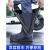 初构想（CHUGOUXIANG）日本进口雨鞋男女防水防滑雨天雨鞋套加厚耐磨底硅胶 高筒-经典黑 L40-42码