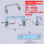 304不锈钢碳钢机柜拉手折叠式工具箱电柜把手LS506机箱活动提手 506304不锈钢孔距120mm