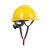 锐明凯工地安全帽国标加厚防砸安全头盔建筑施工电力维修V型透气安全帽 国标V型-高分子 蓝色