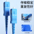 创优捷 光纤跳线 铠装 单纤 LC/UPC-ST/UPC-单模-G.652D-3mm-700M-LSZH-蓝色