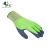 大杨267橡胶磨砂全浸手套 12双 绿色7号 工地防滑耐磨透气贴手浸胶涂层防护手套 定制