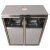 兰诗（LAUTEE）DB6054 不锈钢垃圾桶烟灰桶垃圾回收箱加厚果皮箱 浅灰色双桶禁烟