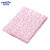 金诗洛 K5580 (100个)超市促销透明包装袋子 印花塑料袋礼品包装袋 粉色48*65cm