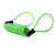 劲感 弹簧钢丝绳加长 1.5米包塑胶碟锁提醒捆绑头盔拉车绳 绿色