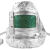 meikang美康 铝箔耐1000度劳保防烫隔热冶金 防火隔热面罩 焊接头罩 银白 MKP-06