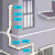 安达通 pvc空调管槽 中央空调专用线槽管遮挡装饰管保护套管 垂直弯100*65mm