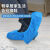 京仕蓝鞋套一次性室内家用加厚防滑静电成人儿童无纺布脚套耐磨防水塑料 蓝色塑料鞋套[5只装]