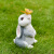 应思太阳能蝴蝶兔子灯创意仿真户外庭院花园草坪景观动物树脂装饰摆件