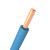 德力西电气 电线电缆铜芯线国标足米硬线BV 10平方 蓝色零线 50米 DL1601083091F