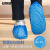 安赛瑞 一次性鞋套 加厚带底 实验室防尘脚套 蓝色 PE款 100只 3G00523
