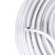 起帆（QIFAN）电缆 BVVB3*4平方明装电源线 扁平硬护套硬线（零剪）白色 50米