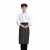 劳保佳 西点制服 服务员男女厨师服 长袖酒店食堂厨房 工作服装上衣 雅黑长袖 XL