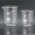 玻璃量杯带刻度耐高温可加热实验室透明玻璃烧杯25/50/100ml 250ml 1个