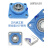 GONGYAO新款工耀机电带方形蓝座外球面轴承组UCF204-212三层密封 UCF212（内径60mm，三层密封）;
