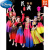迪士尼（Disney）新疆舞蹈演出服儿童大摆裙维吾尔族小小古丽回族维族女童表演服装 K22046帽子+上衣+裤子+手腕套 110