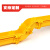 京助 光纤走线槽道尾纤槽PVC阻燃塑料黄色机房机柜ABS跳线下纤机房光缆综合布线 弯头盖板240*100 