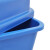 鲁识 LS-ls56 摇盖分类垃圾桶户外大号果皮箱干湿垃圾桶 40L蓝色可回收物