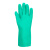 霍尼韦尔 LA132G 防化耐油防水无衬丁腈手套 厚0.38mm（绿色）