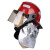 江波 3C认证消防头盔 韩式防护头盔14款消防员灭火防护头盔(红色款)	
