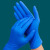 Raxwell 手部防护手套一次性丁晴防护橡胶手套 50只/盒 蓝 均码 30天 
