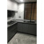 妙普乐2023高端厨房柜灶台一体大理石台面岩板定制家用仿人造石英石材上 深灰色