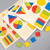 卡吉柰蒙氏几何图形拼图 儿童认知配对玩具等分嵌板手抓板木制拼板教具 水果认知板