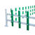 锌钢草坪护栏铁艺围栏栅栏户外小区花园隔离栏绿化带庭院室外栏杆 锌钢纯绿款1.2m/1m