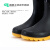 高筒耐酸碱雨靴加厚防滑防水PVC雨鞋防汛应急工地劳保胶鞋 黑色 39码