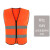 反光背心环卫工人交通工程施工安全马甲夜间荧光骑行防护衣服外 橙色 针织款有兜