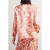 MAX MARA 618女士花卉印花工艺真丝斜纹布衬衫 桃色 6 UK