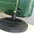 户外240升垃圾桶大轮子 120L塑料环卫垃圾桶通用轮轴配件橡胶轱辘 120L轴1条