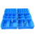 普力捷 大号分格箱塑料零件盒周转箱长方形收纳盒螺丝工具箱分类物料储物 高六格