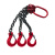 鑫工派 起重吊链 吊钩吊环挂钩起重链条起重吊具2吨0.5米4钩 单位:个 QT0524