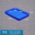 塑料方盘浅盘长方形塑料盆塑料盘周转箱盒子托盘分类零件面包箱 4号方盘蓝色 320*230*44mm