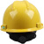 MSA梅思安 10172902 V-GardPE标准型安全帽 黄色PE帽壳 超爱戴帽衬针织布吸汗带 D型下颏带*1顶