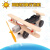 小型手摇式发电机科学实验科技发电器儿童小学生创意发明diy材料 双彩灯滑行飞机