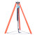 简易吊葫芦支架可伸缩式三脚架电动葫芦起重三角支架手拉葫芦手动 100公斤自锁绞盘3米支架全套20